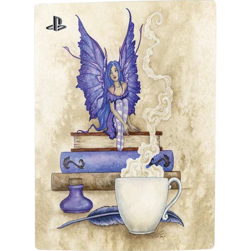 Amy Brown Bookworm Fairy PS5 Digital Edition Console Skin